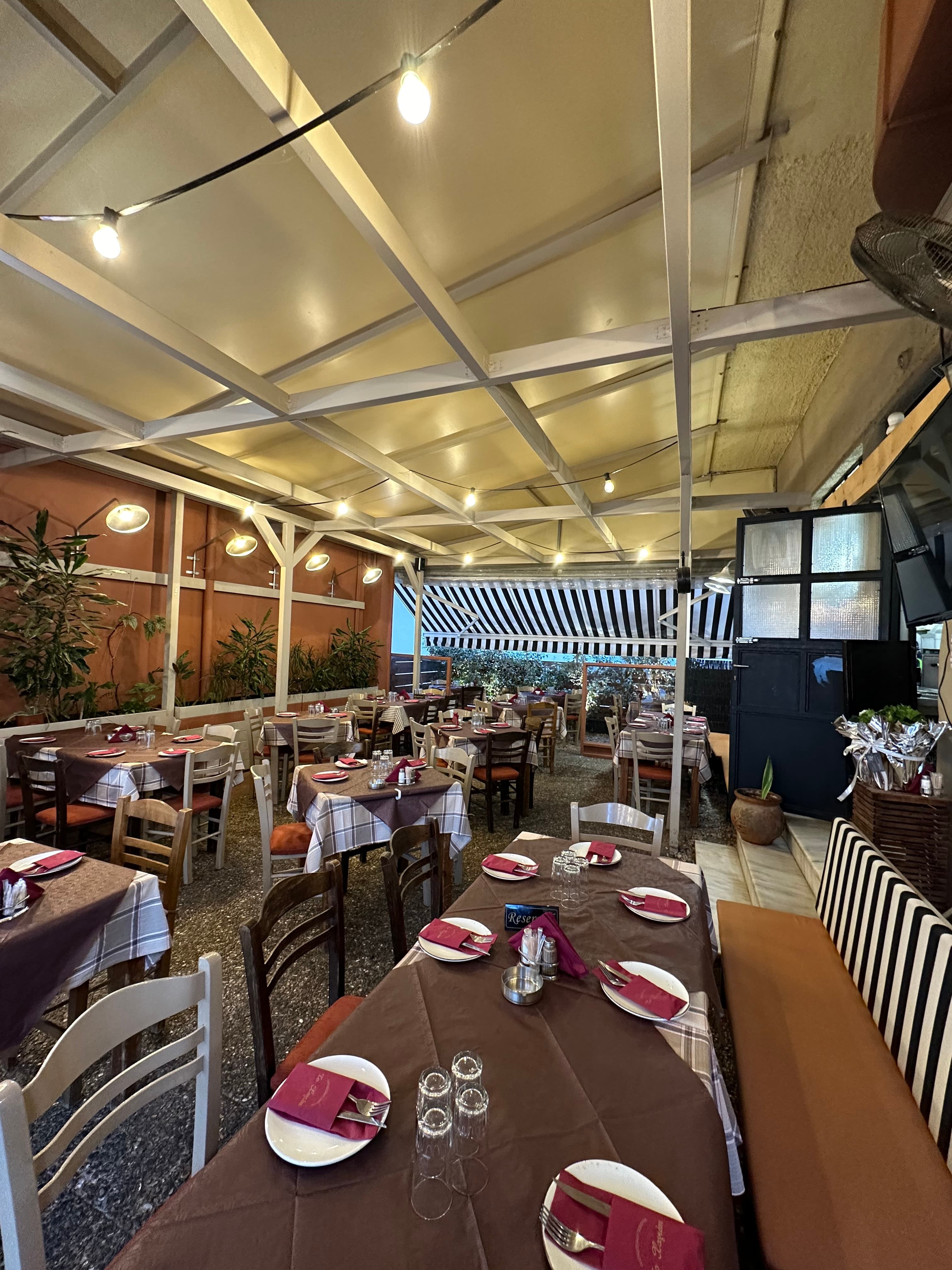 Outdoor terrace area